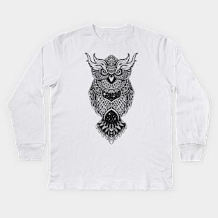 the owl Kids Long Sleeve T-Shirt